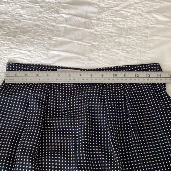 Vintage Giorgio Armani Wide Leg Pant Navy/Off white. 100% Silk - Picture 8 of 13